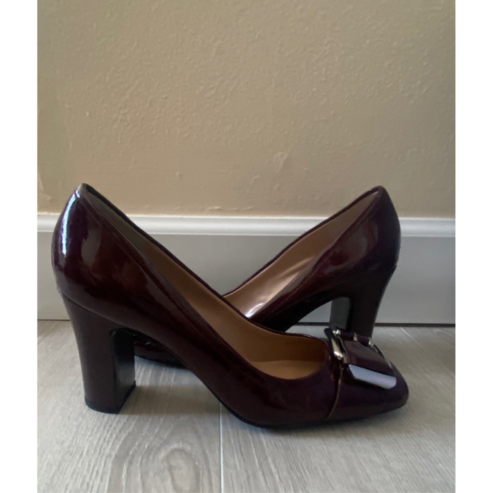 Tahari Patent Leather Block Heels